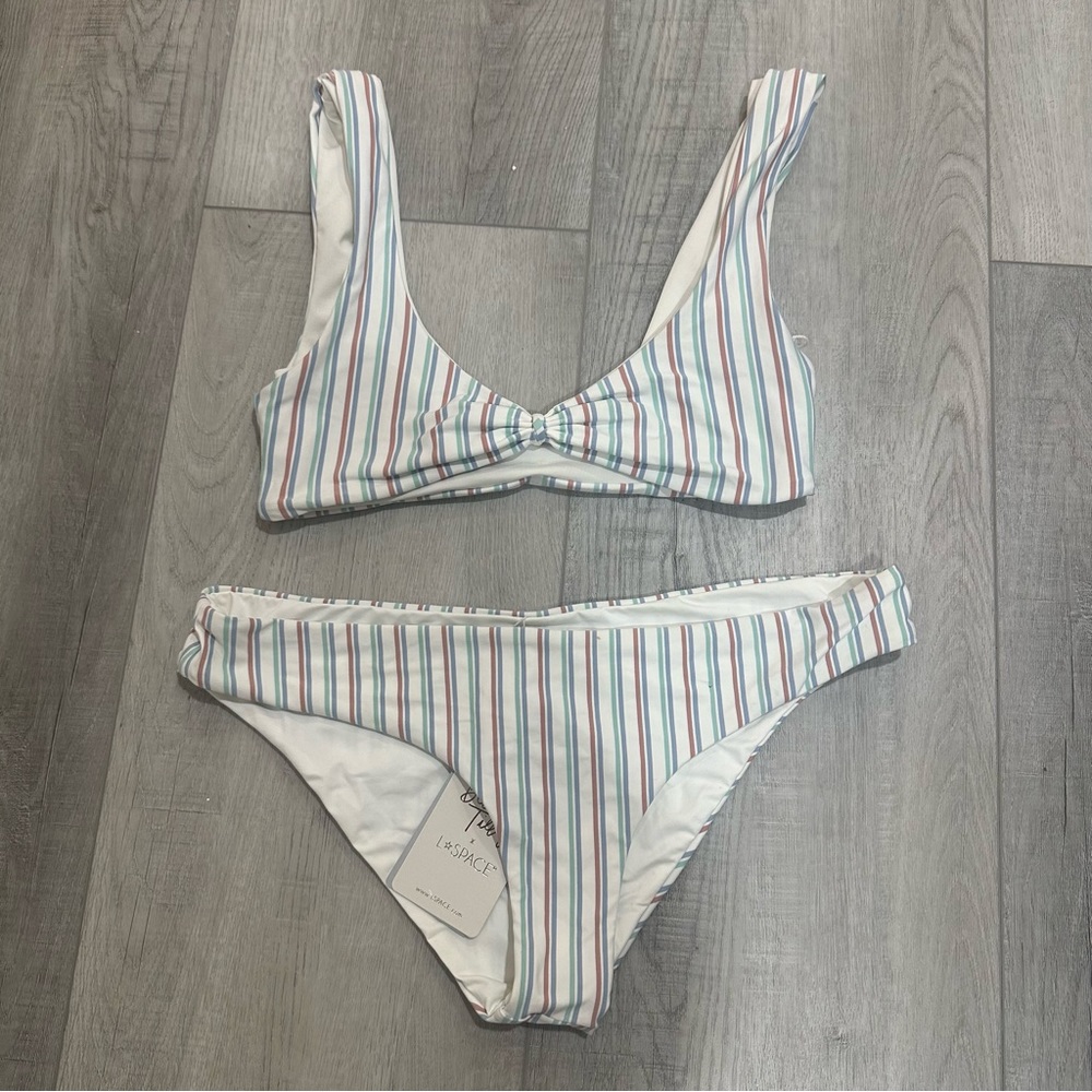 L*Space x Becca Tilley Striped Bikini